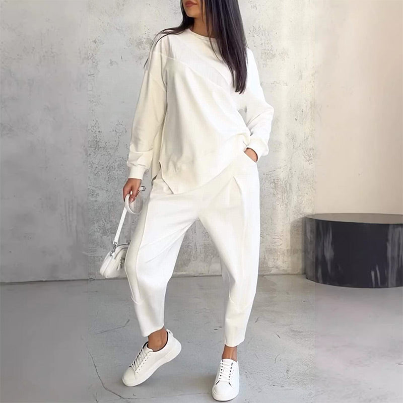 Set Due Pezzi Donna Cotone Comodo Vestibilità Regolare - Vesarelli