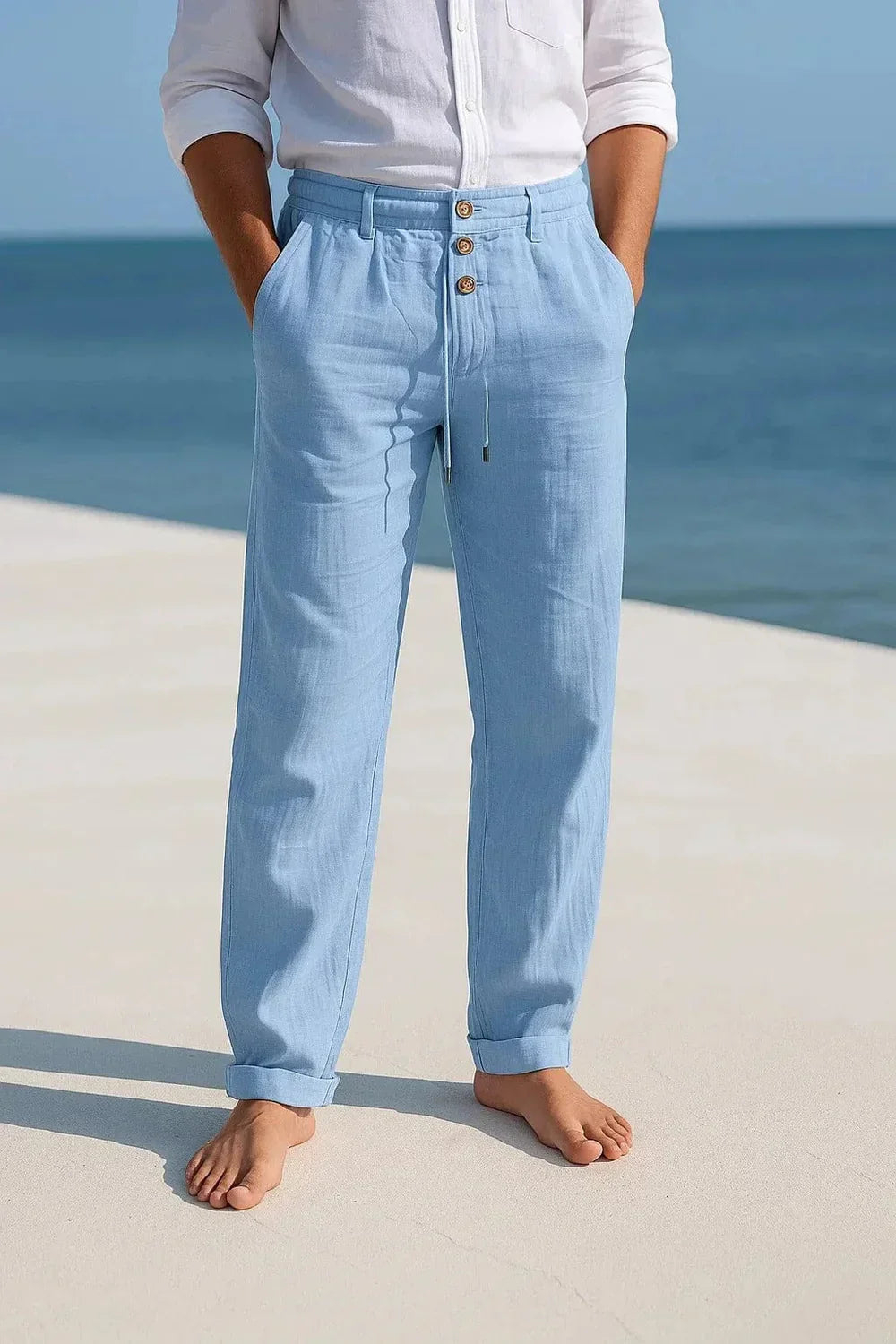 Mistral | Eleganti e Leggeri Pantaloni Uomo in Cotone Estivi 4