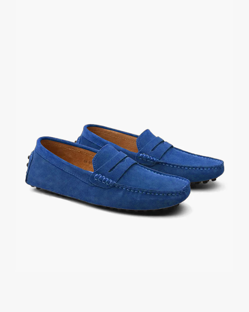 Mocassini in Pelle Scamosciata Uomo | Slip-On Comodi & Passo Stabile