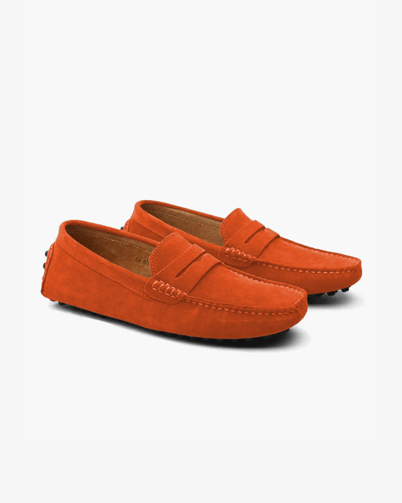 Mocassini in Pelle Scamosciata Uomo | Slip-On Comodi & Passo Stabile