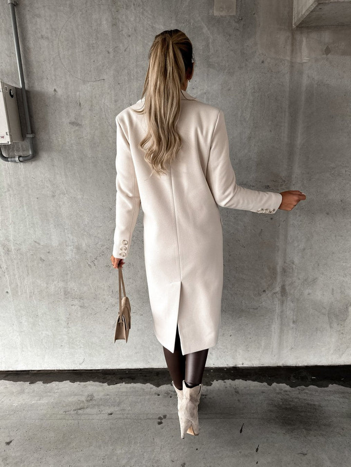 Cappotto Lungo Donna Stile Classico Vestibilità Regolare