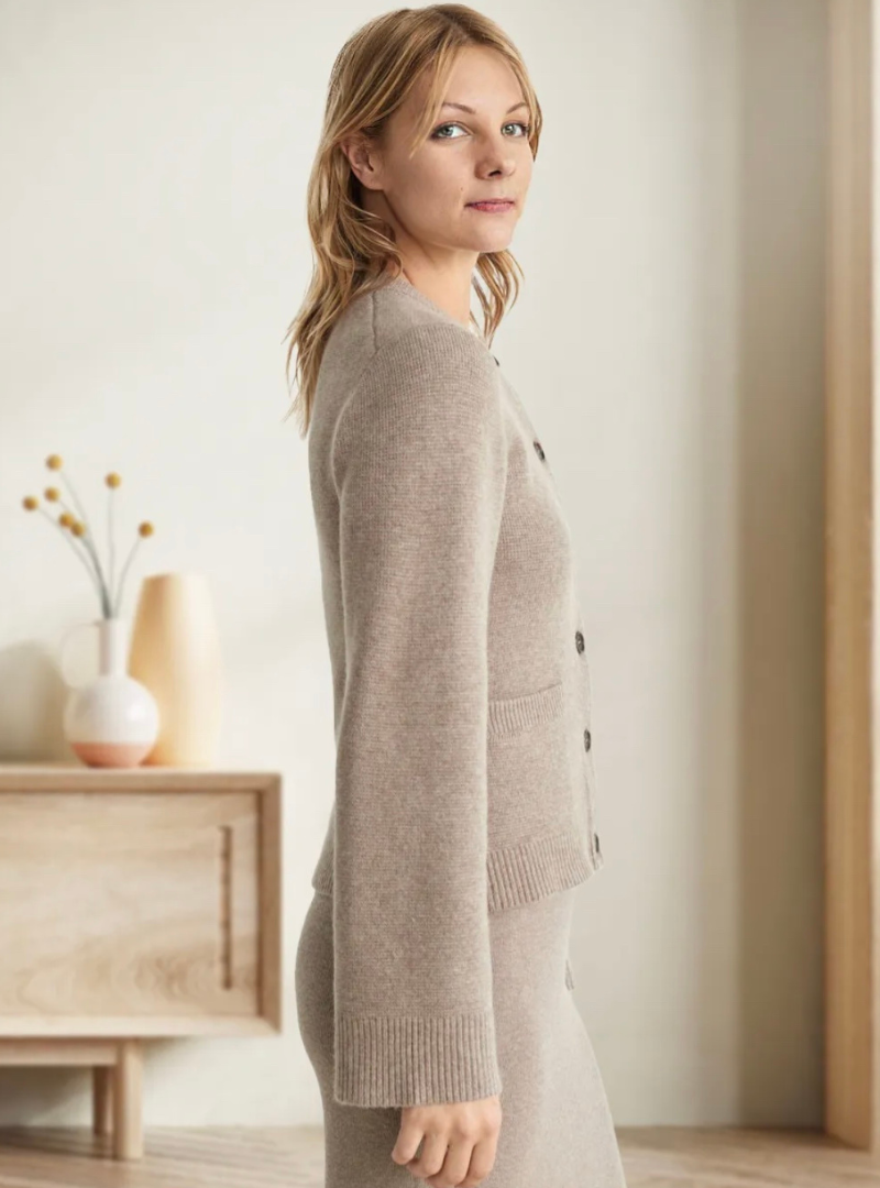 Morbido | Cardigan Con Bottoni Autunnale