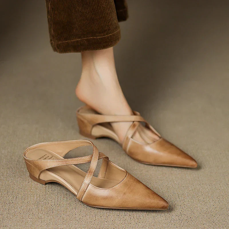 Mules Donna | Cinturino Incrociato & Design a Punta Chic