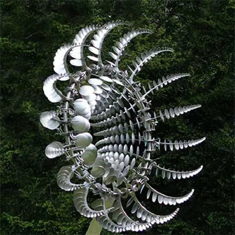 Decorazione Giardino Mulino a Vento Metallo Cinetico Esterno - Vesarelli