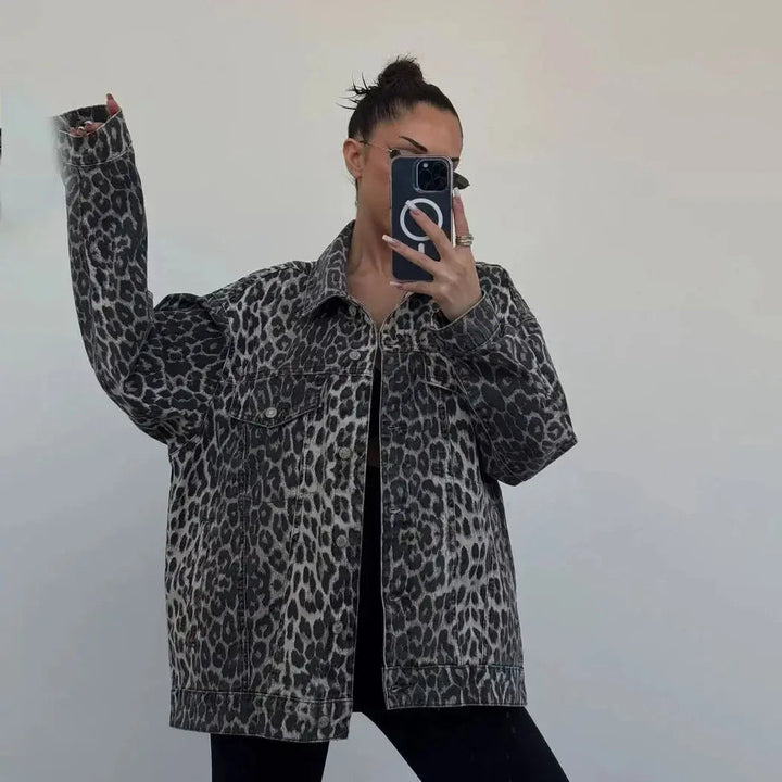 Giacca Estiva Donna Stampa Animalier Vestibilità Regular - Vesarelli