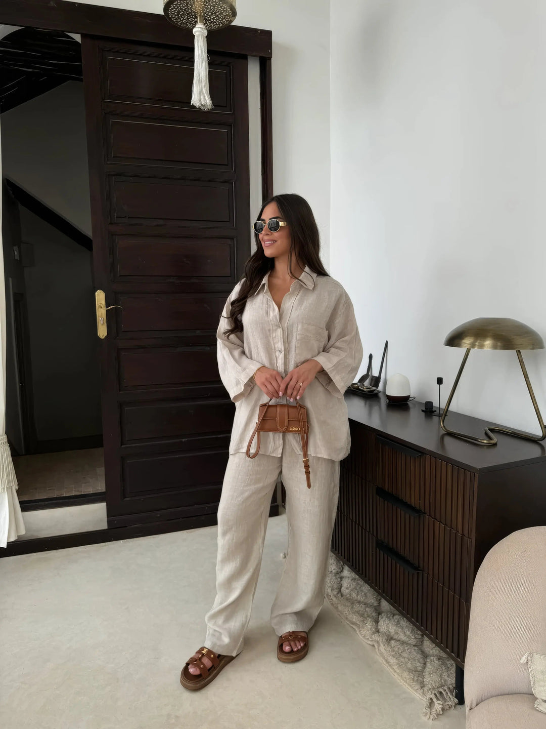 Set Estivo Donna in Lino Due Pezzi - Vesarelli