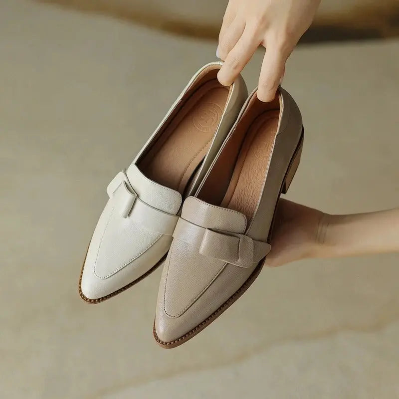 Décolleté Donna in Pelle Estive Classiche - Vesarelli