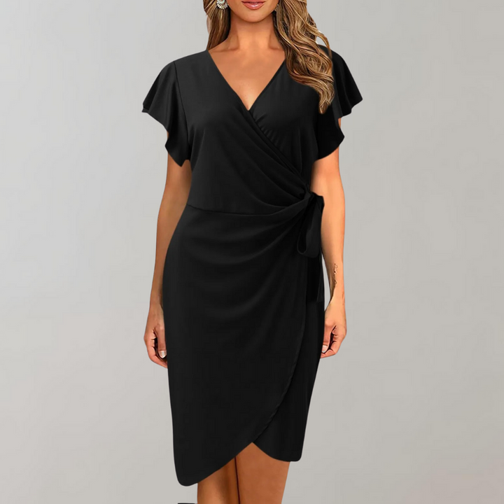 Abito Midi Donna Svasato Taglio Aria Design Classico - Vesarelli