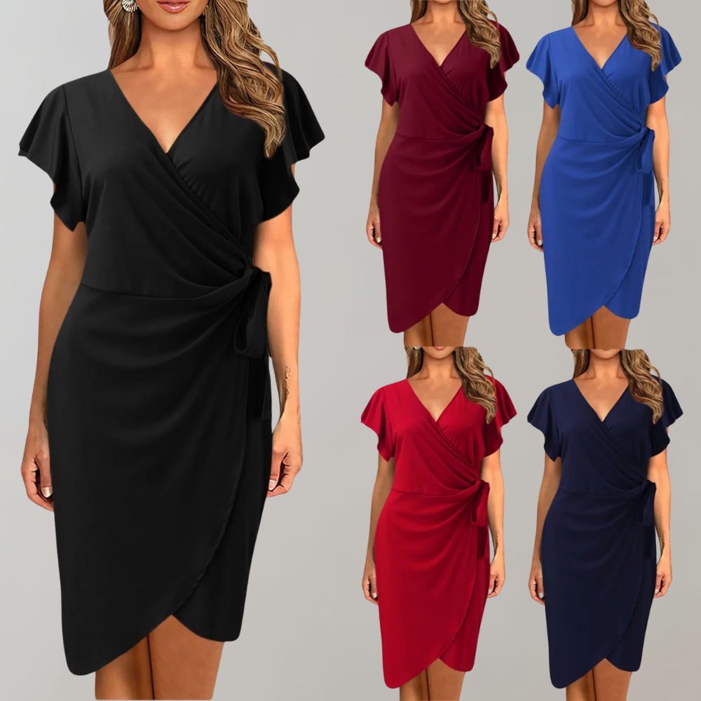 Abito Midi Donna Svasato Taglio Aria Design Classico