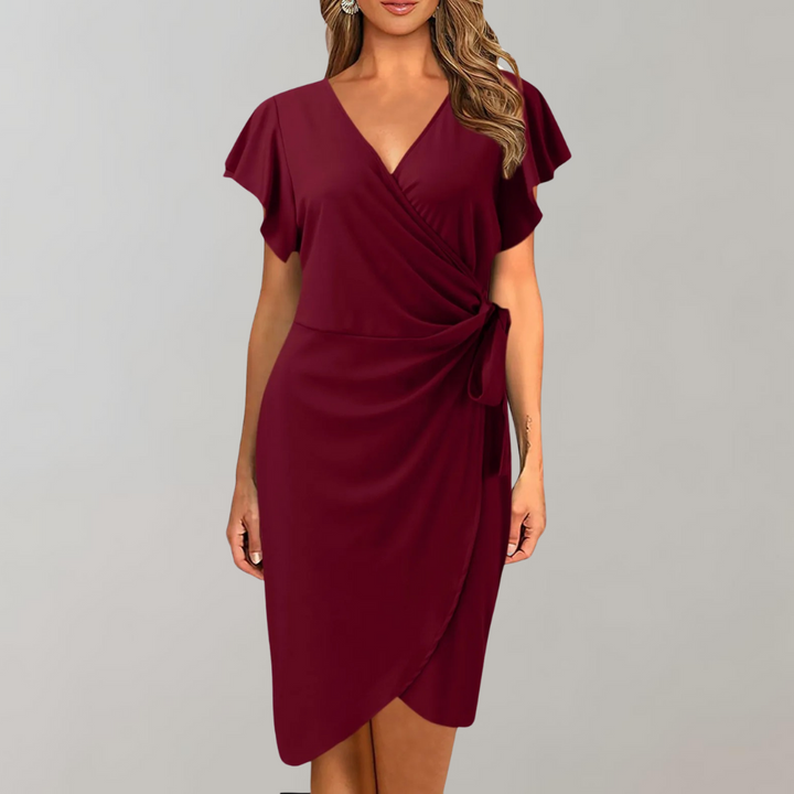 Abito Midi Donna Svasato Taglio Aria Design Classico