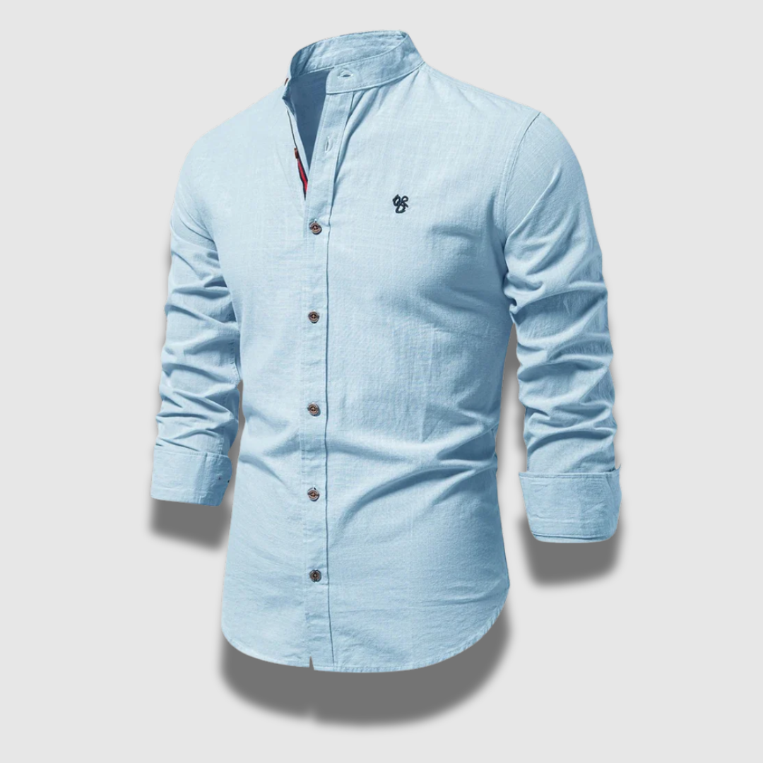 Camicia Uomo Maniche Lunghe Tessuto Resistente e Confortevole