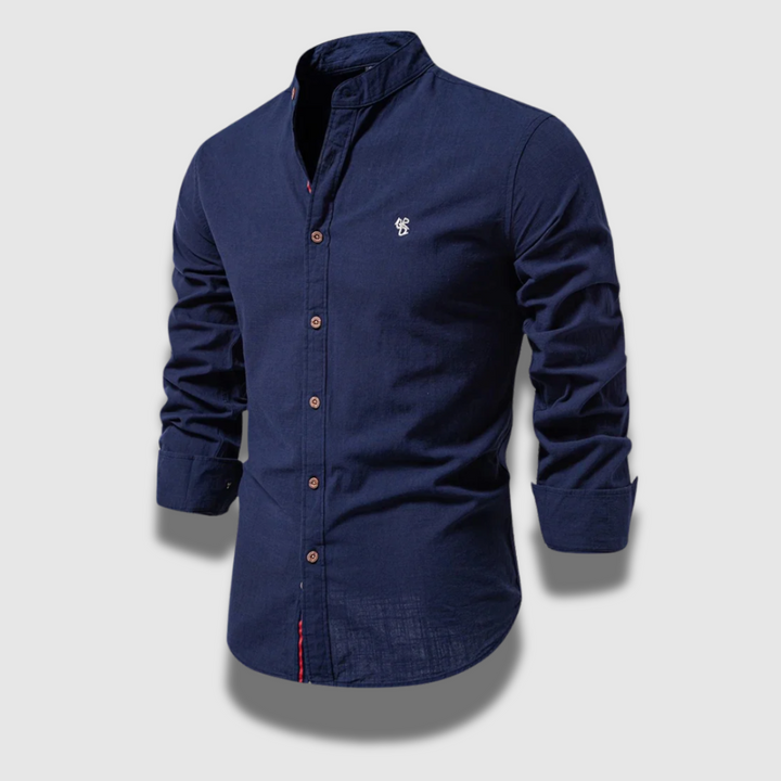 Camicia Uomo Maniche Lunghe Tessuto Resistente e Confortevole