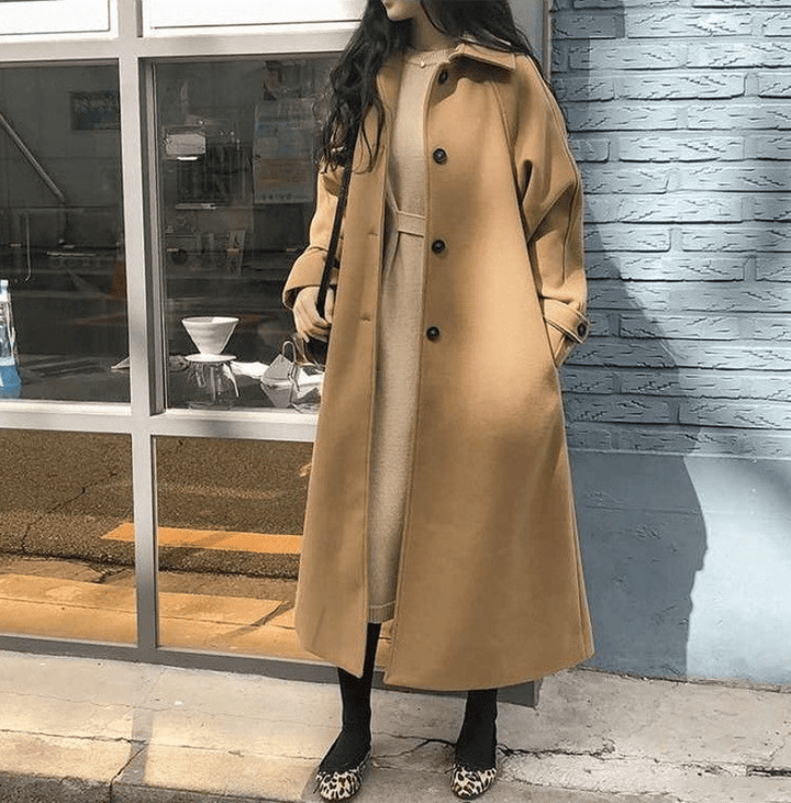 Cappotto Lungo Donna Trench Caldo Comodo Elegante - Vesarelli