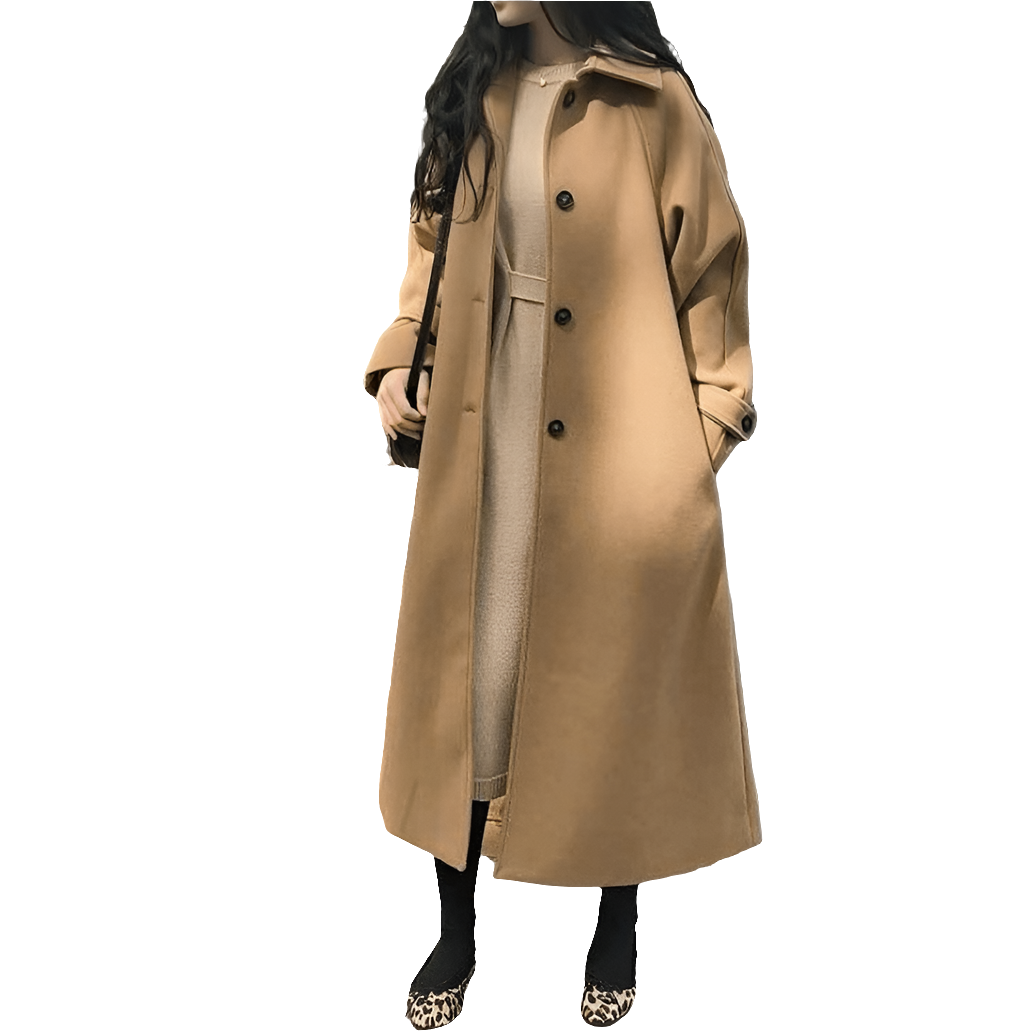 Cappotto Lungo Donna Trench Caldo Comodo Elegante