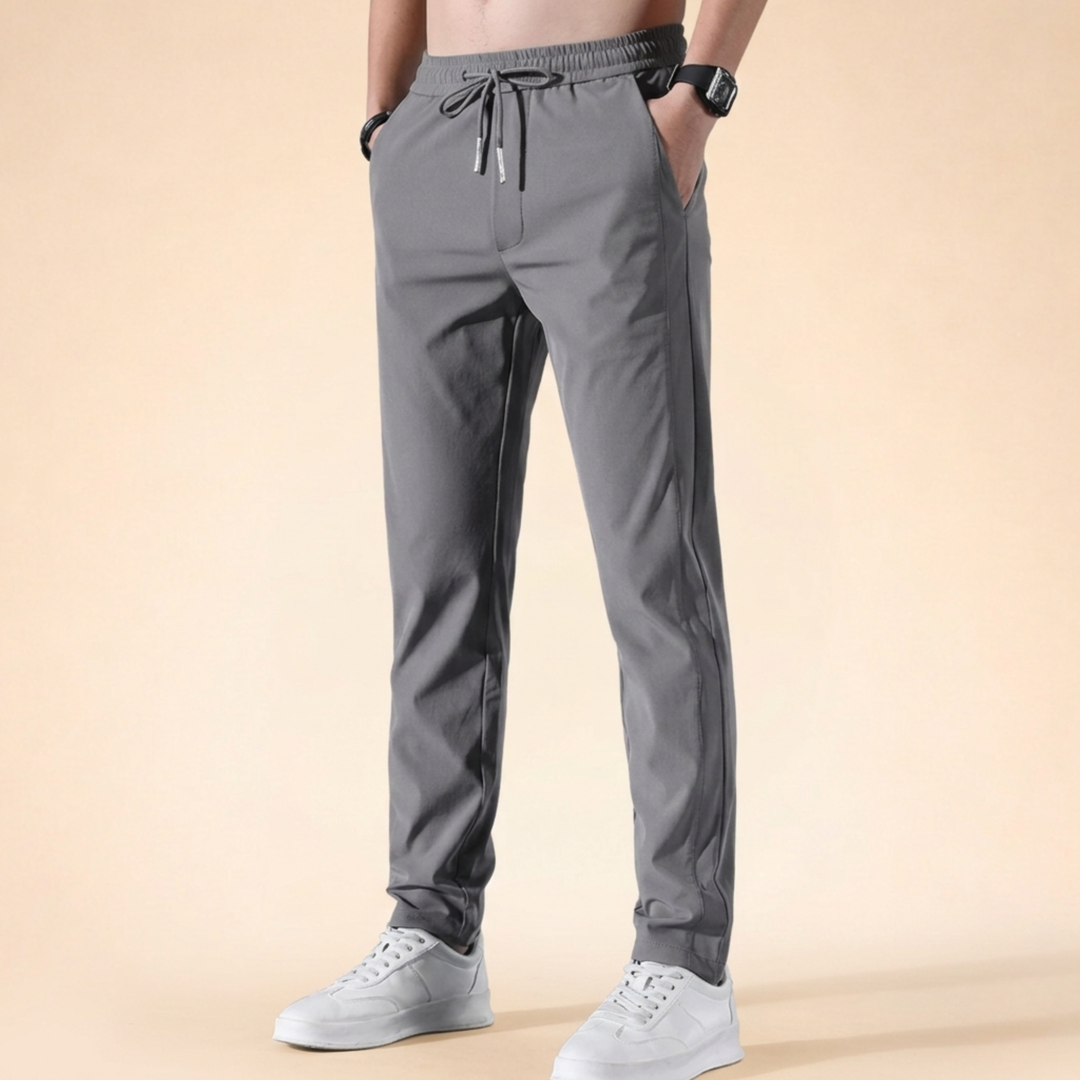 Pantaloni Uomo Elasticizzati Leggeri Vestibilità Slim