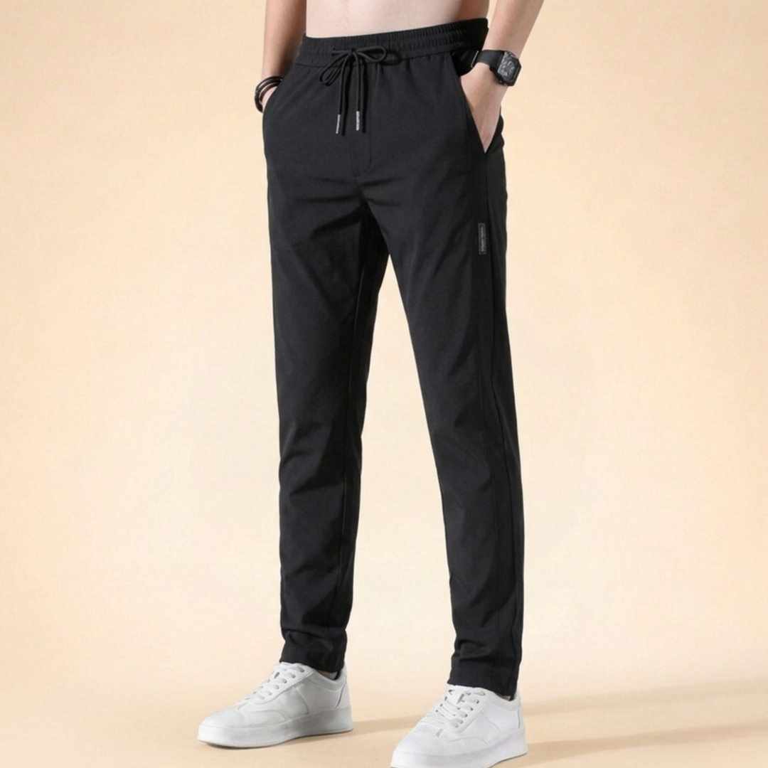 Pantaloni Uomo Elasticizzati Leggeri Vestibilità Slim