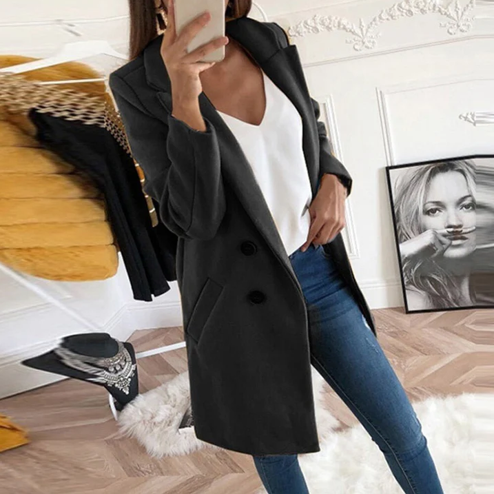 Blazer Donna Elegante Tessuto Morbido Vestibilità Comoda - Vesarelli