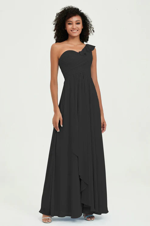 Abito Cerimonia Donna in Chiffon Stile Romantico