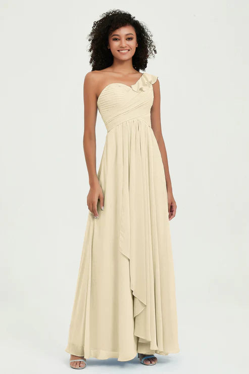 Abito Cerimonia Donna in Chiffon Stile Romantico