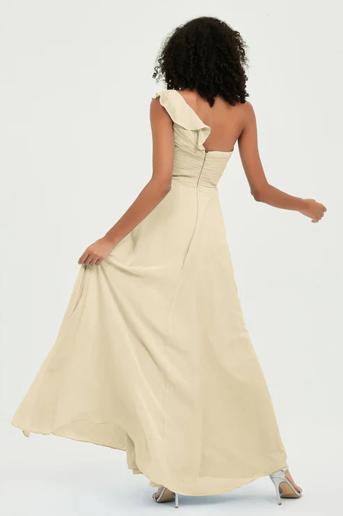 Abito Cerimonia Donna in Chiffon Stile Romantico