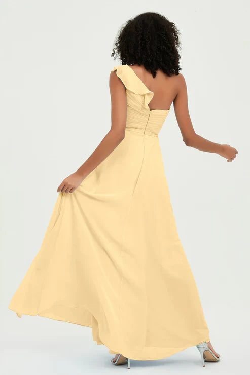 Abito Cerimonia Donna in Chiffon Stile Romantico