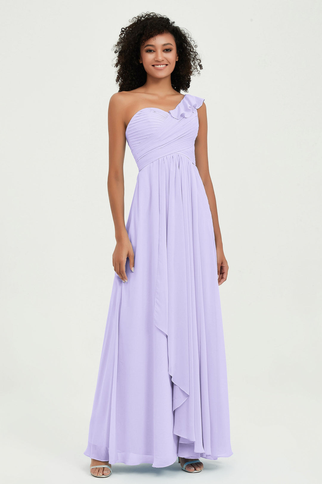 Abito Cerimonia Donna in Chiffon Stile Romantico