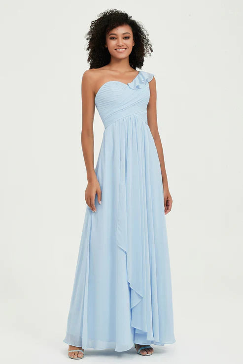 Abito Cerimonia Donna in Chiffon Stile Romantico