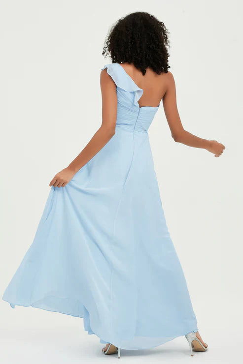 Abito Cerimonia Donna in Chiffon Stile Romantico