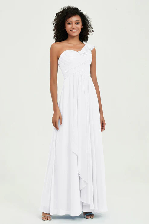 Abito Cerimonia Donna in Chiffon Stile Romantico