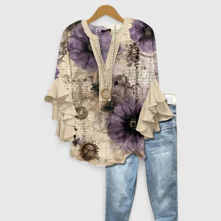 Blusa Donna in Tessuto Leggero Stile Elegante Versatile