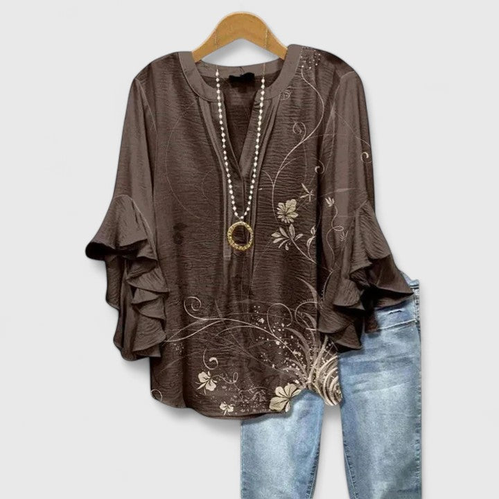 Blusa Donna in Tessuto Leggero Stile Elegante Versatile