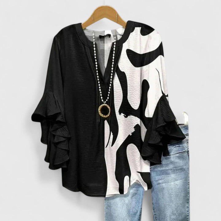 Blusa Donna in Tessuto Leggero Stile Elegante Versatile