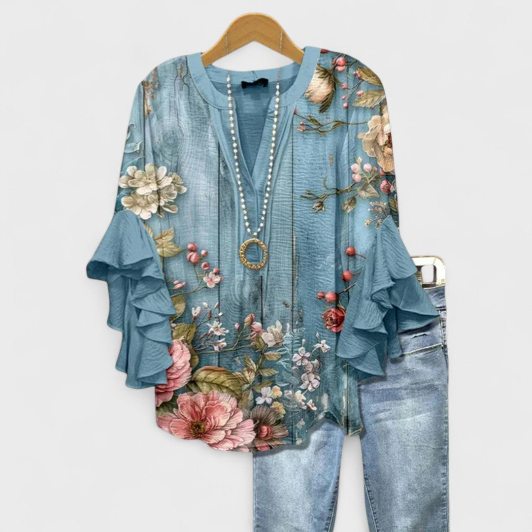 Blusa Donna Estiva Tessuto Leggero Vestibilità Raffinata