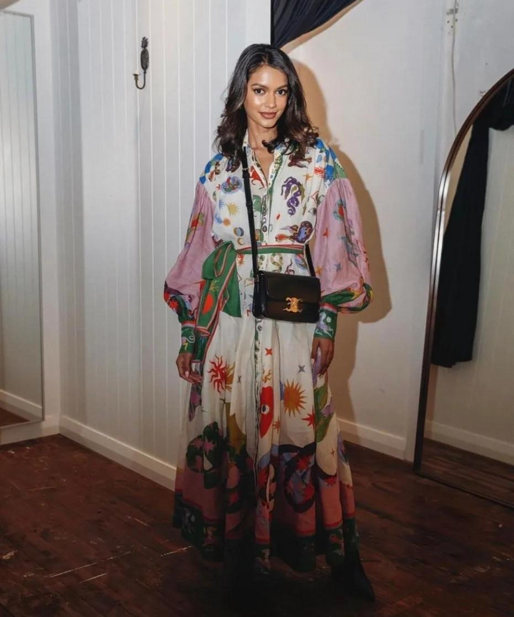 Abito Maxi Donna Stile Italiano Vestibilità Ampia