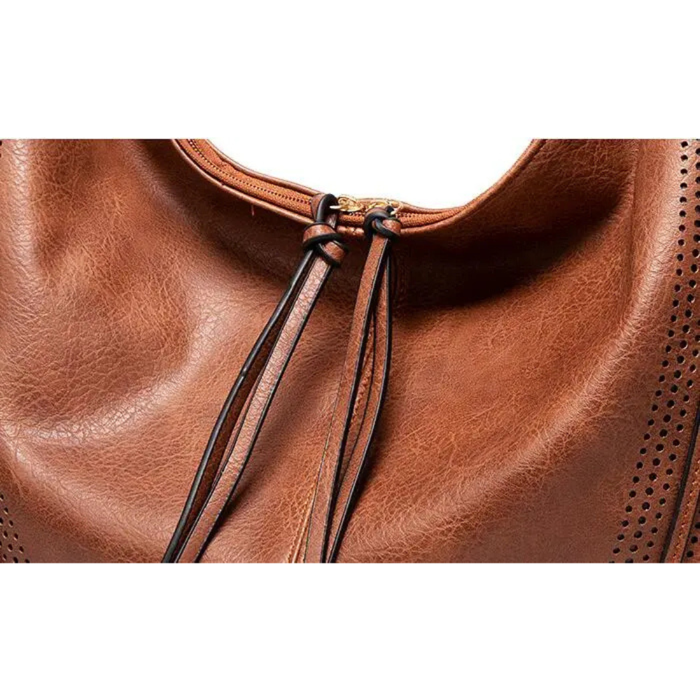 Borsa a Tracolla Donna in Ecopelle con Nappe Spaziosa Versatile