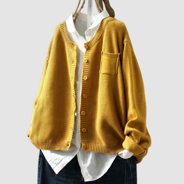 Gilet Donna in Maglia a Coste Vestibilità Comoda - Vesarelli