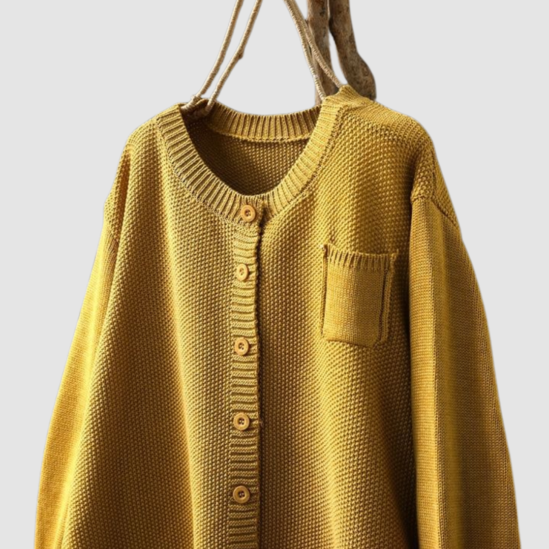 Gilet Donna in Maglia a Coste Vestibilità Comoda