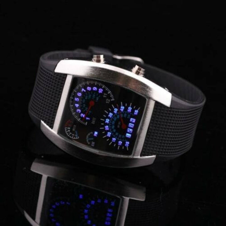 Orologio Uomo LED con Tachimetro Digitale - Vesarelli