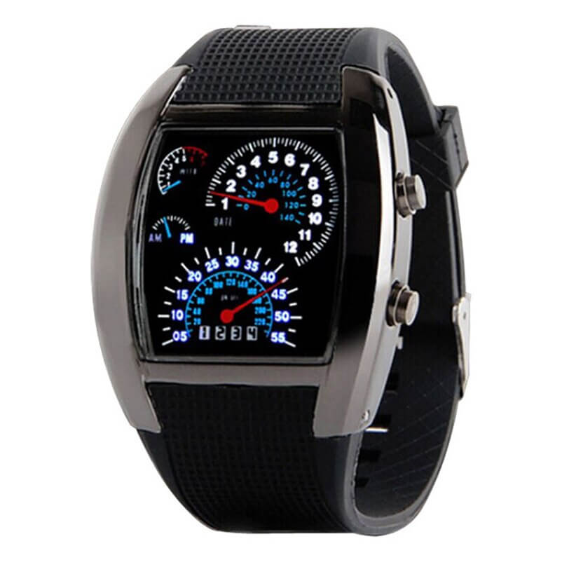 Orologio LED con tachimetro da uomo 9