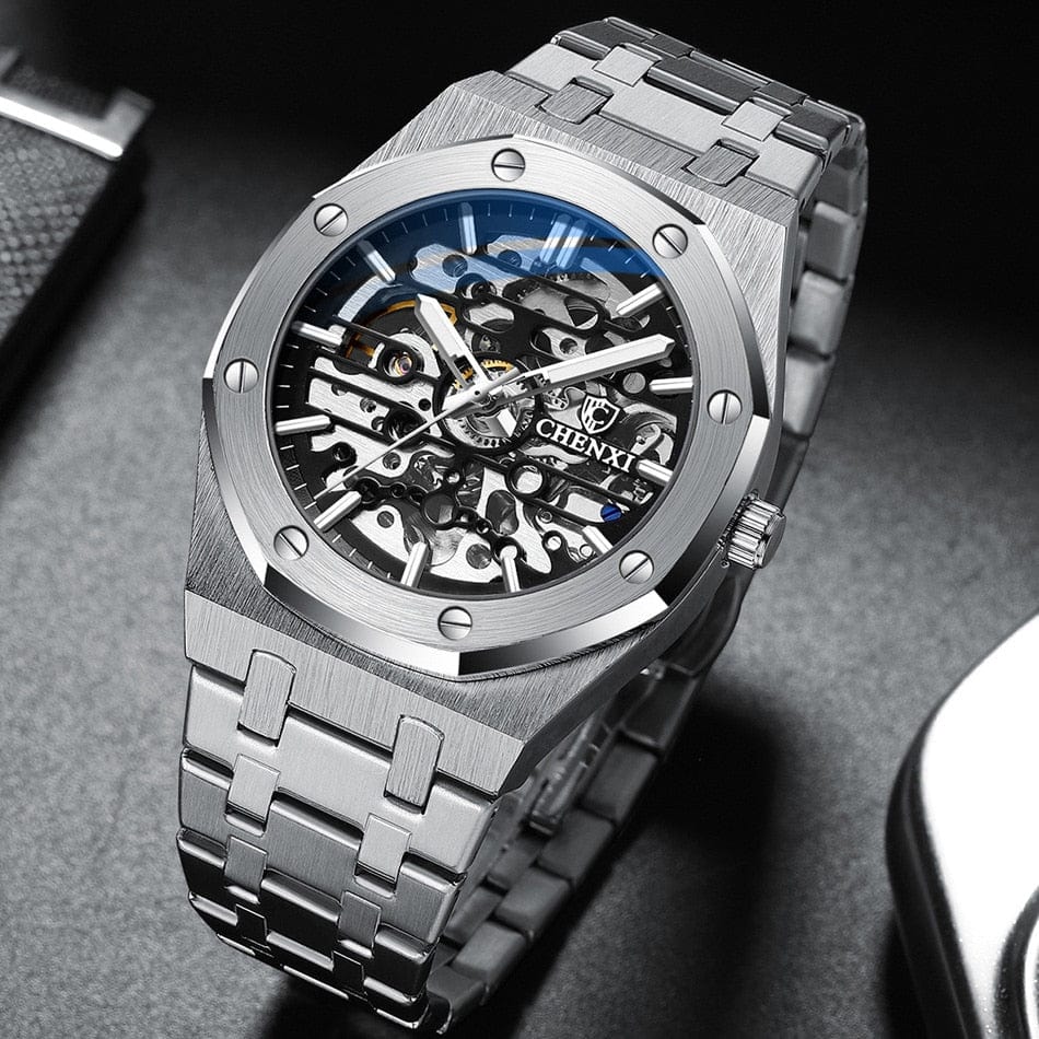 Orologio Meccanico Uomo Stile Classico Resistente - Vesarelli