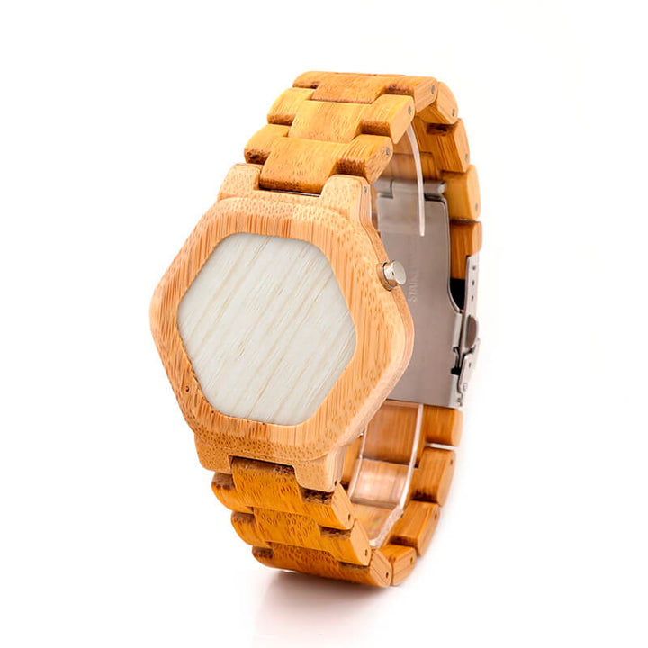 Orologio digitale a LED in legno 4