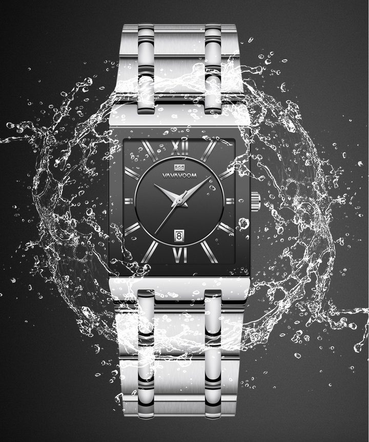 Orologio quadrato in oro 4