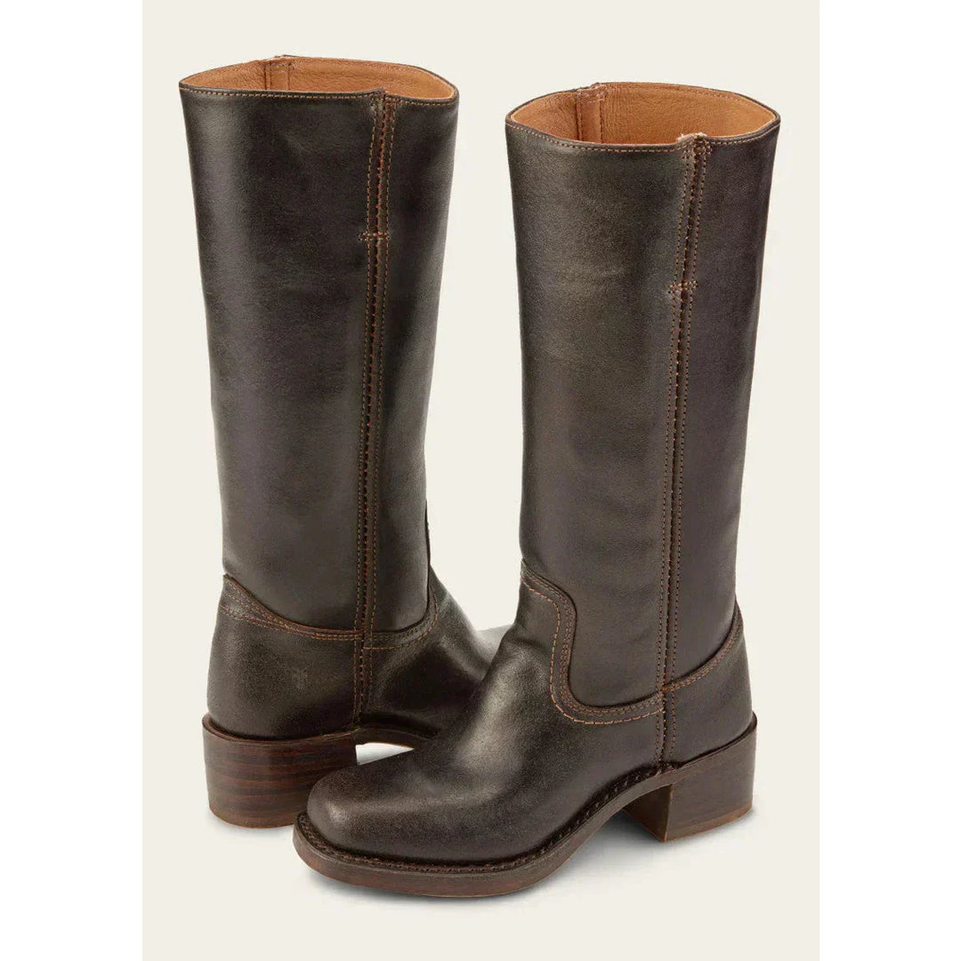 Stivali Donna Alti Fino al Ginocchio Stile Cowboy