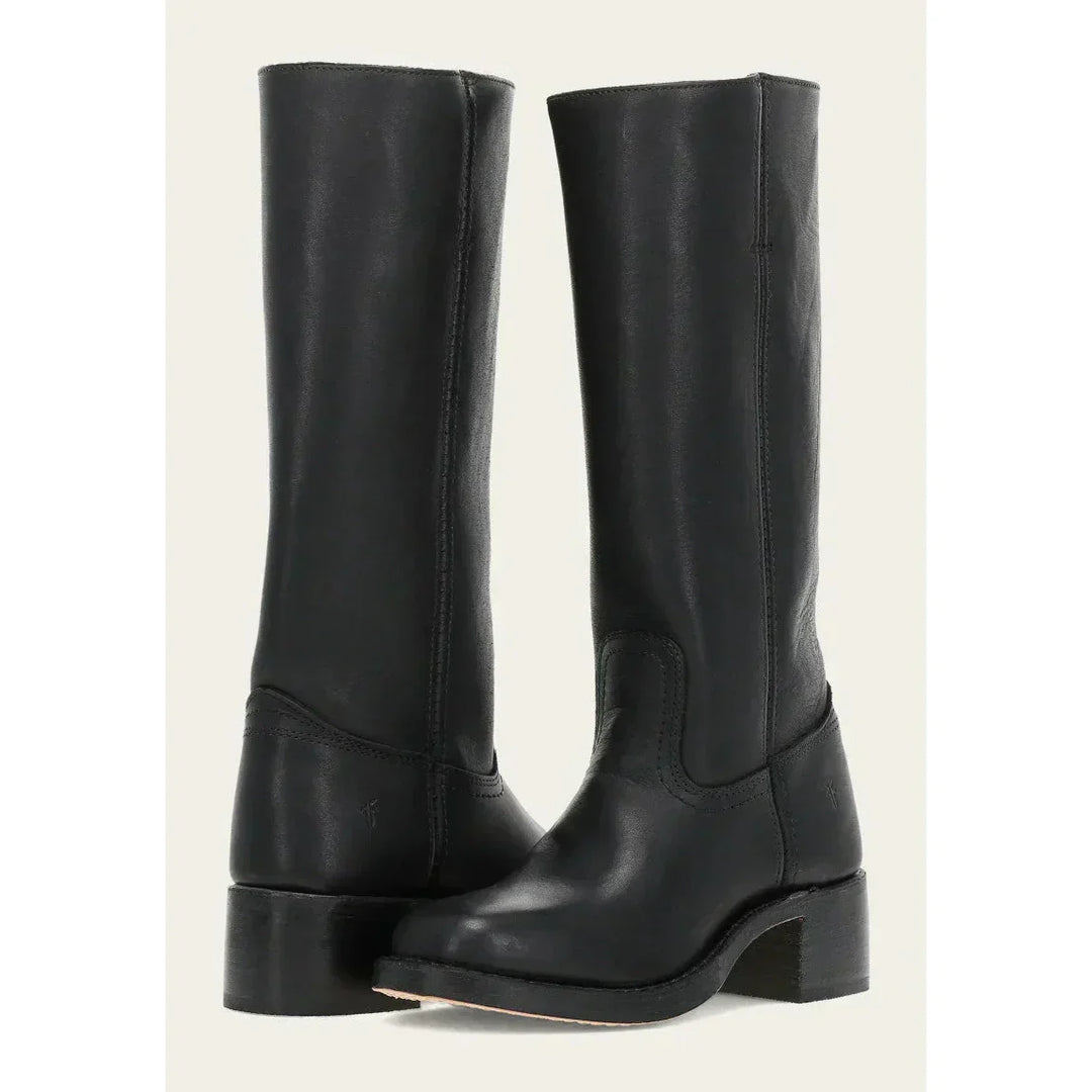 Stivali Donna Alti Fino al Ginocchio Stile Cowboy