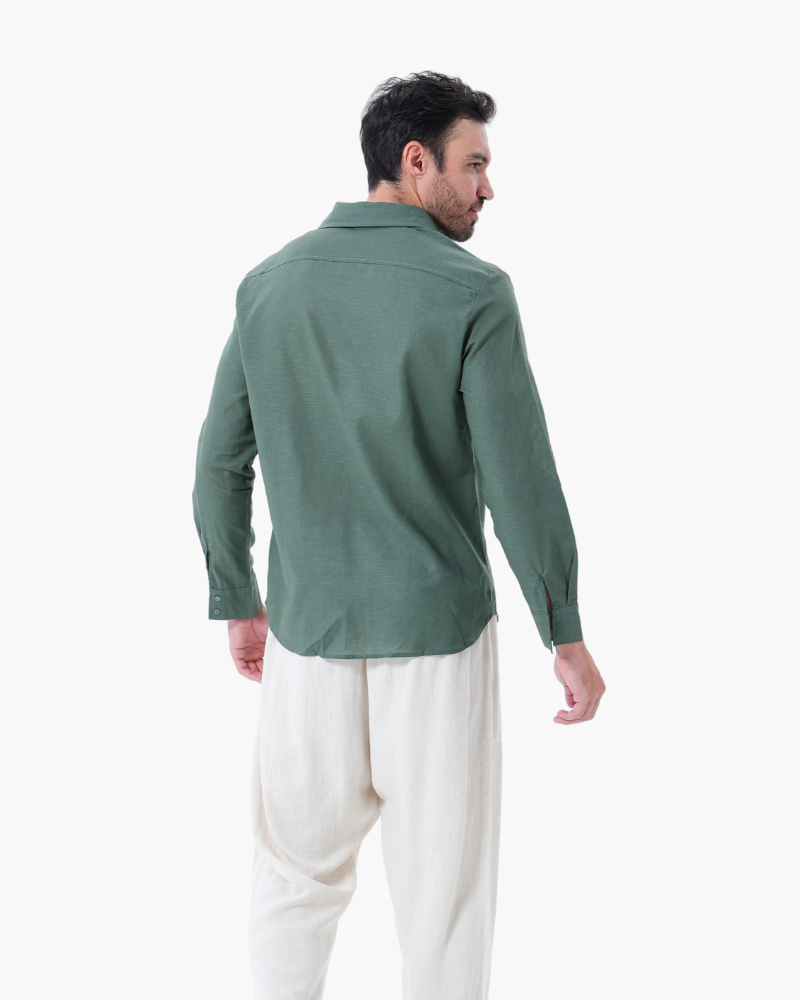 Completo Uomo Lino Maniche Lunghe Estivo Classico