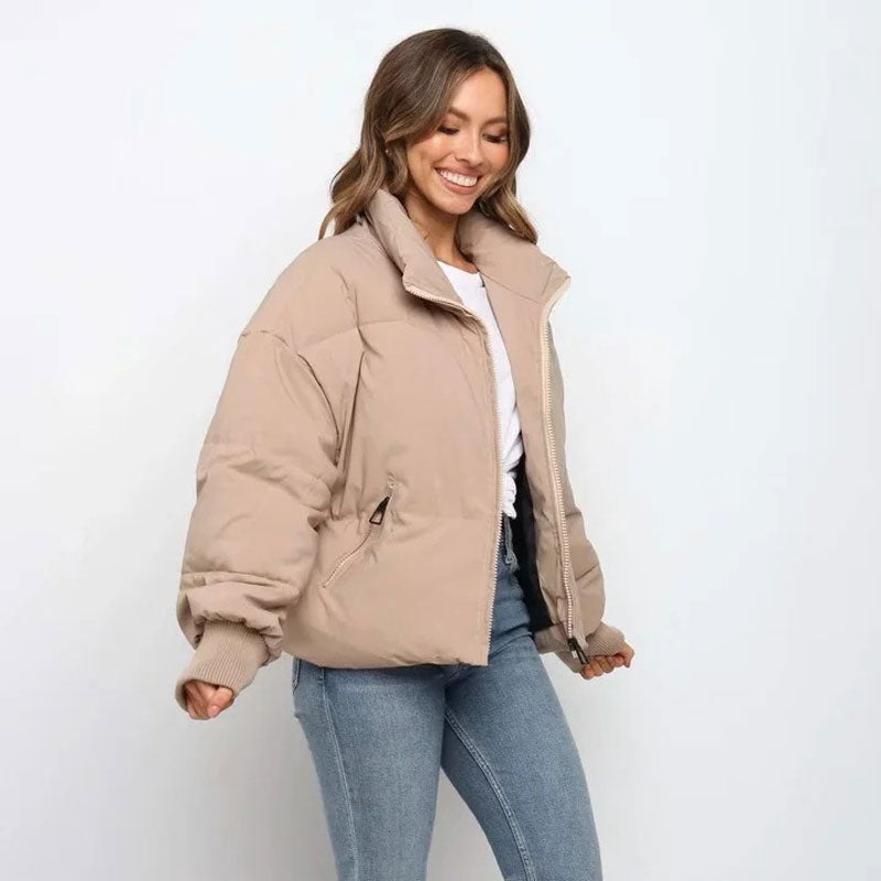 Giacca Puffer Donna Trapuntata Vestibilità Oversize Rilassata