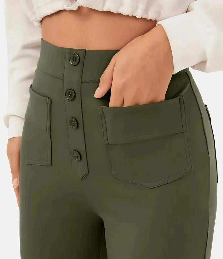 Pantaloni Donna Vita Alta Taglio Regular - Vesarelli