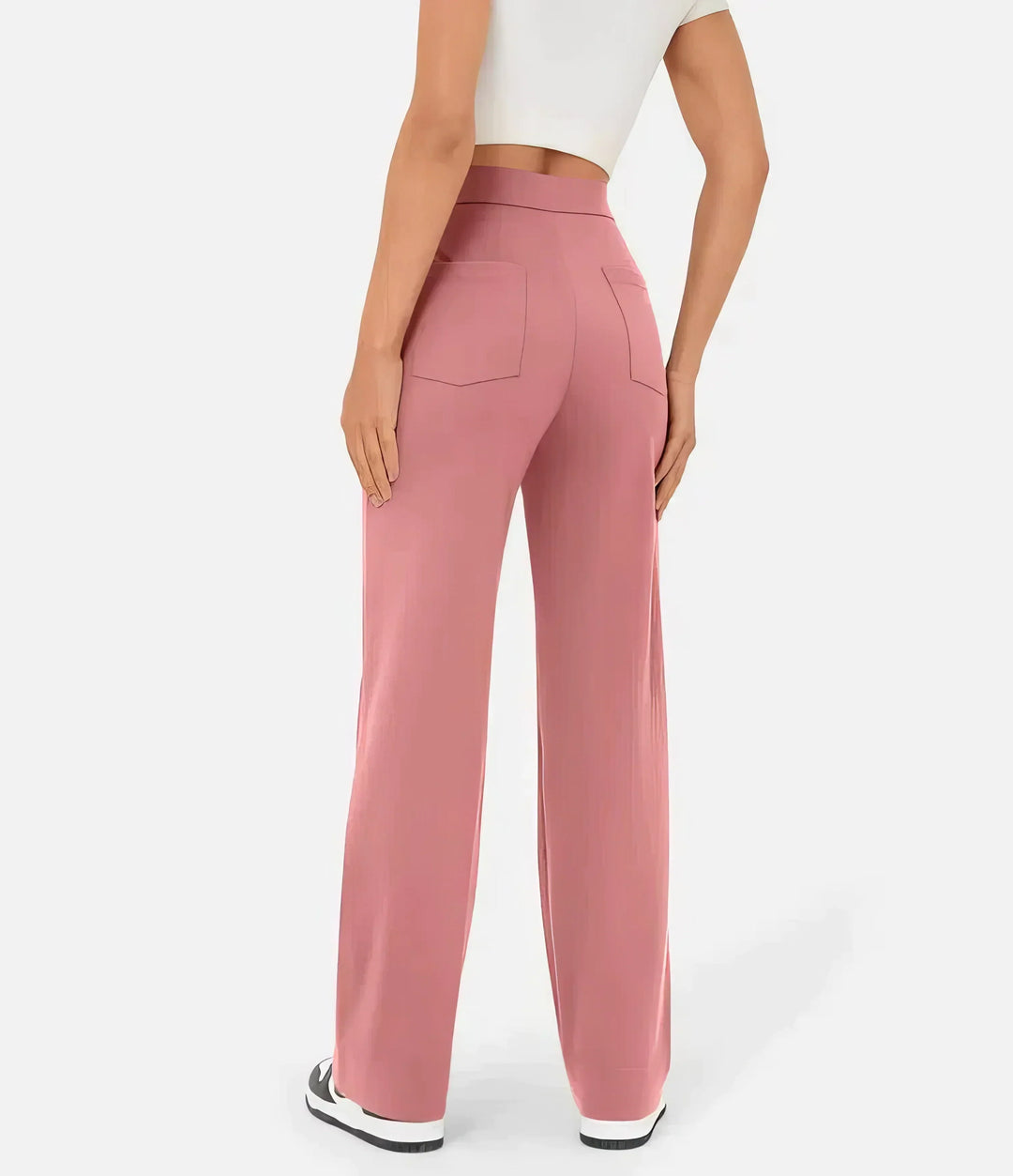 Pantaloni Donna Vita Alta Taglio Regular