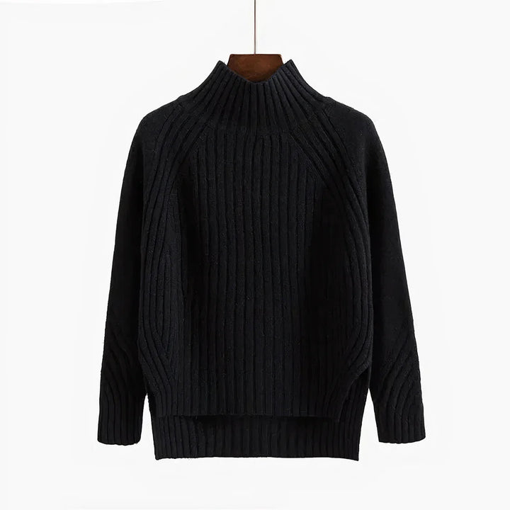 Maglione Donna Dolcevita Lana Morbido Caldo