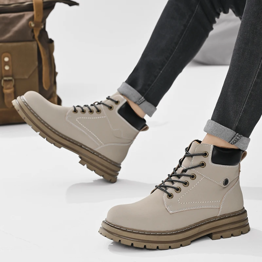 Stivaletti Uomo con Rialzo Interno Suola Antiscivolo Outdoor